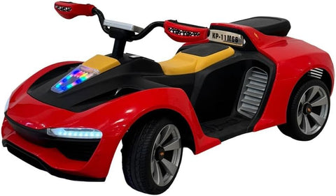 VLRA Kids Electric Ride On Sports Car, Modern Design, Luxury Supercar Style, Battery Powered Vehicle with Leather Seat 3-6years