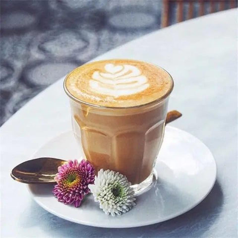 Liying Piccolo Coffee Cups Set of 6 Clear Glass Cups 90ml