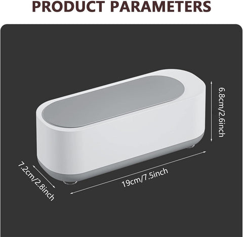 Ultrasonic Cleaner Machine Small Portable For Jewellery Watches Dentures - RF-717