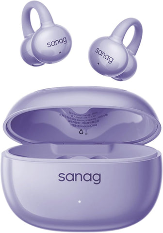 Sanag Z60S Open Ear Free Clip On Headphones, True Wireless Bluetooth Earbuds