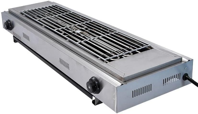 Olmecs Electric Grill Stainless Steel Smokeless BBQ Grill Countertop
