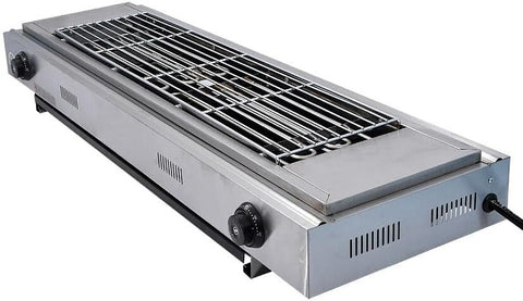 Olmecs Electric Grill Stainless Steel Smokeless BBQ Grill Countertop
