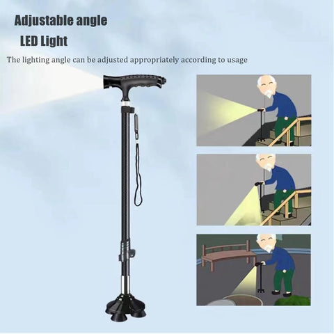 Willow Elderly Cane Carbon Ultra-light Telescopic Cane