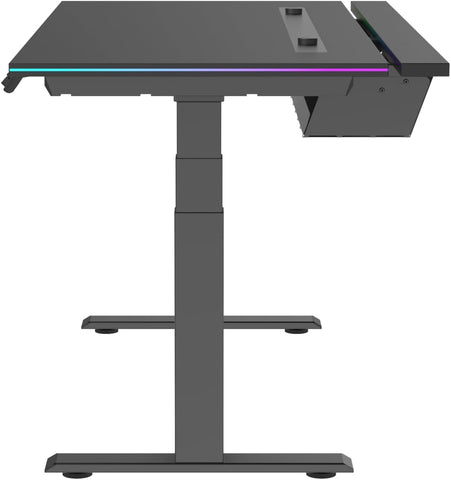 Navodesk APEX ULTRADESK, Electric Standing Desk with RGB Lighting (Black, 150 x 81 CM)