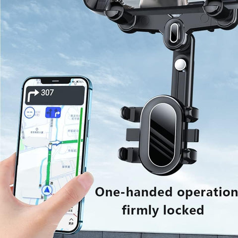 Rear View Mirror Phone Holder for Car 360°