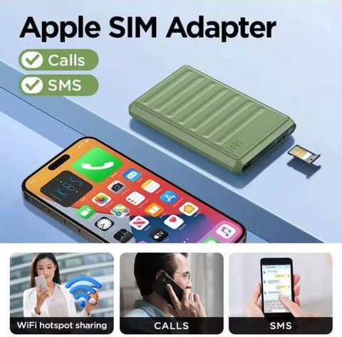 IKOS 4G SIM Adapter for iPhone, Single SIM