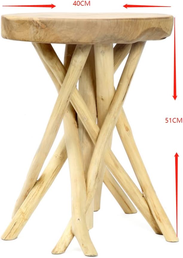 Olmecs round  Frame material Wood table for tea and cofee (brown)