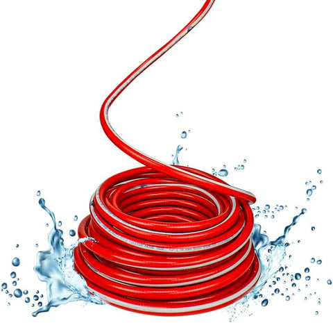 Mermaid Garden Water Hose Reinforced 1/2 Inch 50 Meter – Green | Half-Inch Irrigation Water Hose | Flexible 50M Watering Hose