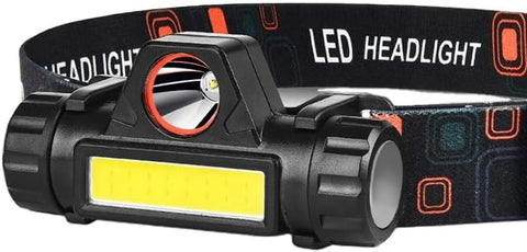 USB Rechargeable Head Lamp for Camping Fishing Torch