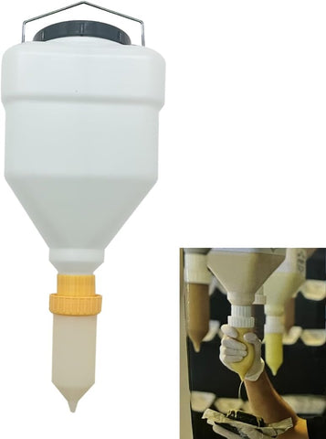 Olmecs Large Capacity Hanging Condiment / Sauce Dispenser for Restaurant and BBQ - Refillable Sauce Squeeze Bottle