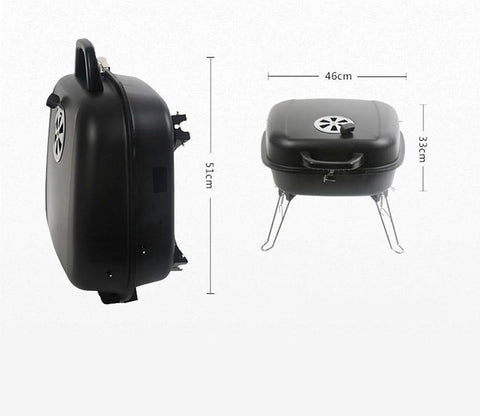Olmecs Portable Charcoal Grill for Outdoor Barbecue