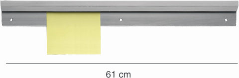 Olmecs Aluminium Wall Mounted Display Hanging Shelf Rack Bill Paper Rail (8- 40 Inches)