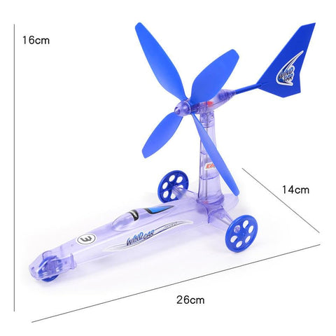 emma DIY STEM Intelligence Toys for Children Wind Powered Vehicles Puzzle Experiment