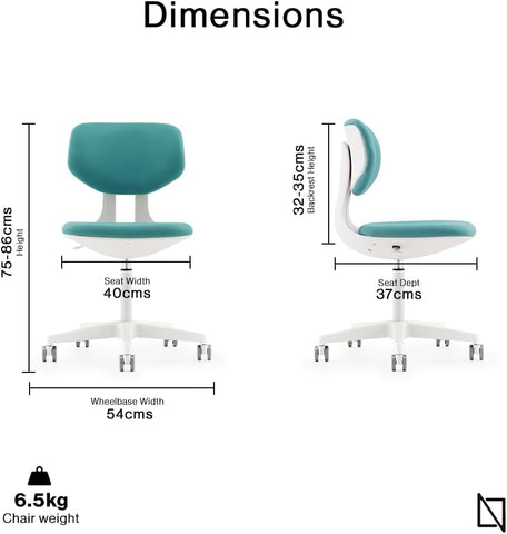 NAVO PLUTO, Small Office Chair,Compact Home Office Desk Chair