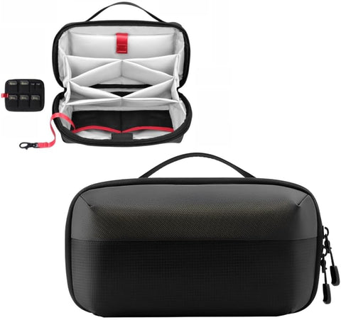 Portable Travel hand bag - Electronic Organizer for MacBook Charger, Cables, Power Bank, Hard Drive, and More - Water-Resistant