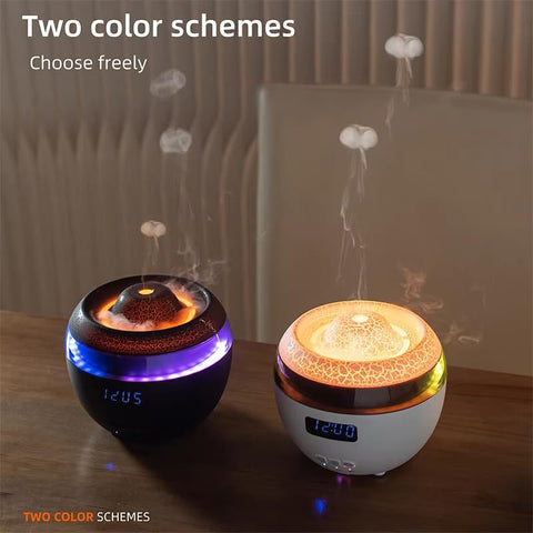Flame Cool Mist Humidifier – Ultrasonic Essential Oil Diffuser with Color-Changing LED Lights