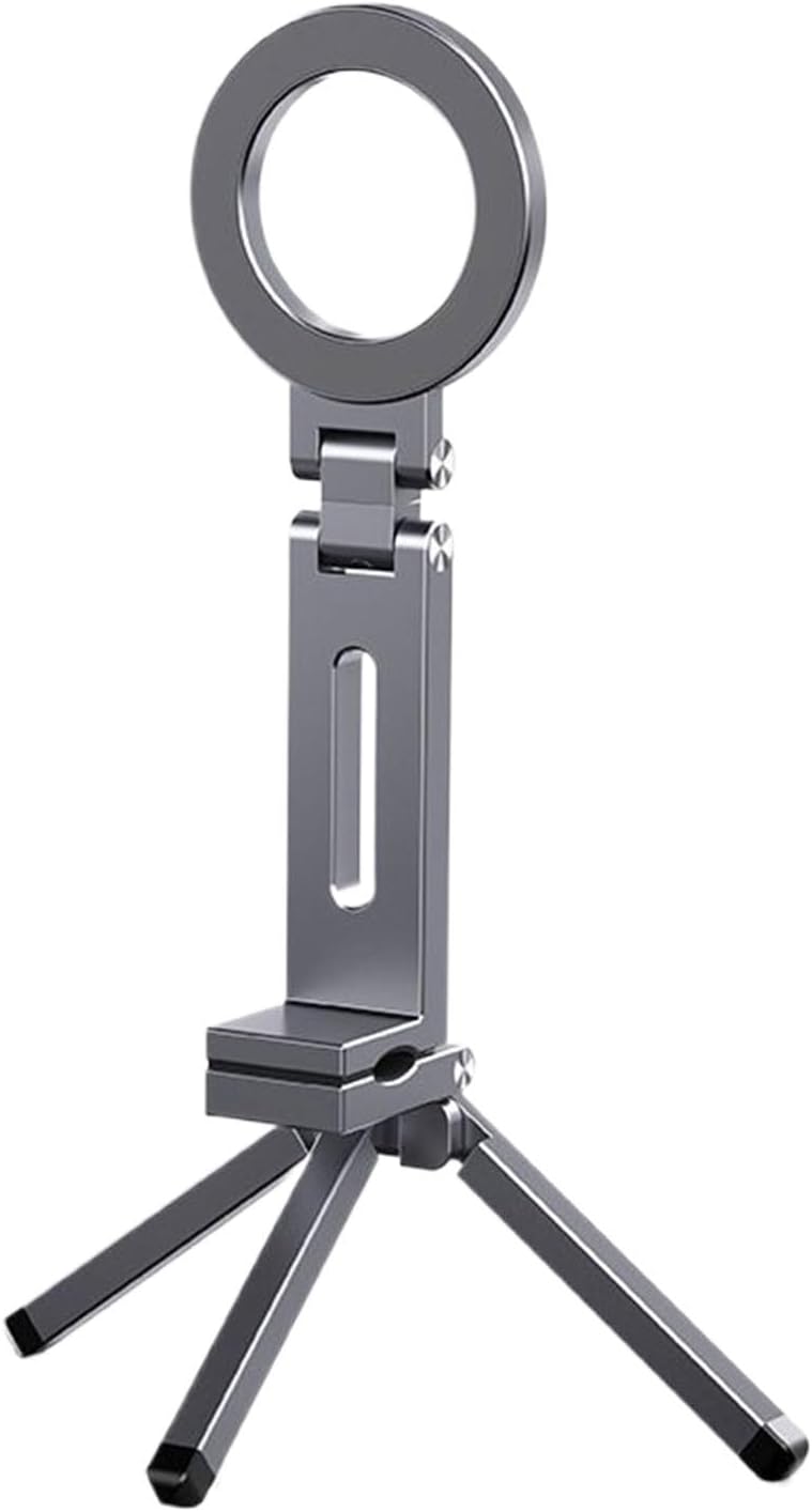 Magnetic Phone Tripod Stand, Aluminium Mini Tripod for Phone