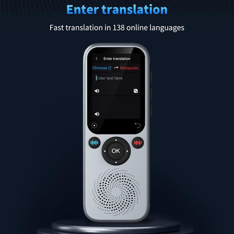 Portable Language Translator Real-Time Translating Device 138 Languages Online Offline Translation