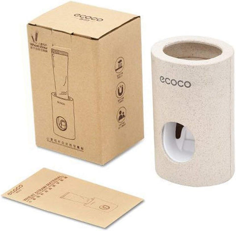 ECOCO Automatic Toothpaste Dispenser Bathroom Accessories Suction Wall Perforation-Free Hanging Toothpaste