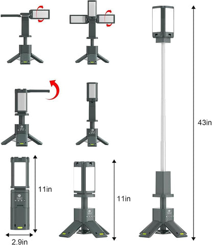 Toby’s New CPL-T21 Telescopic Camping Lights Rechargeable 14000mAh, LED Collapsible Camping Lantern