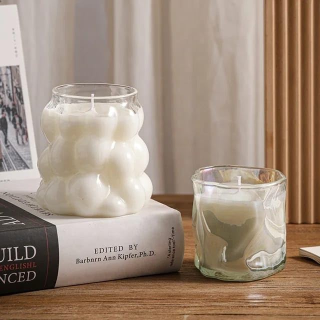 Liying 3Pcs Cloud Design Bubble Glass Cup 350ML Shaped Cups