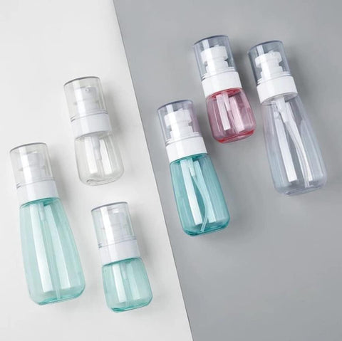 Willow 6pcs Small Spray Bottle, Travel Size Spray Bottles Refillable Fine Mist Hair Sprayer Cosmetic Liquid Container Plastic Spray Bottles for Perfume, Essential Oils, Toners (1oz/30ml / 60ml)