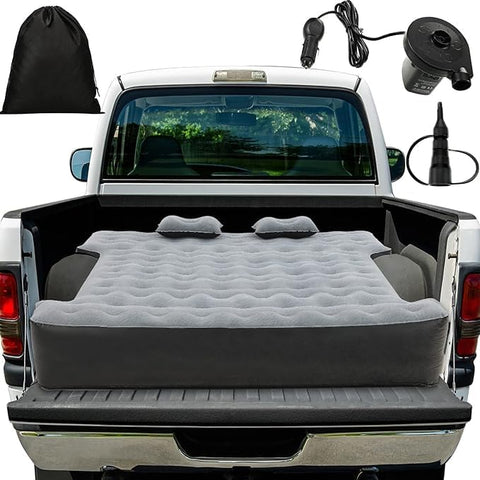 Premium Inflatable Truck Bed Air Mattress with Pump, Pillows & Carry Bag
