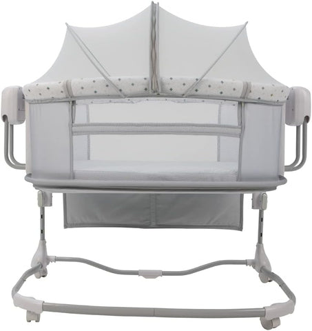 Mastela 3-in-1 Electric Swing Bedside Crib Intelligent Baby Bassinet Beside Sleeper Cradle