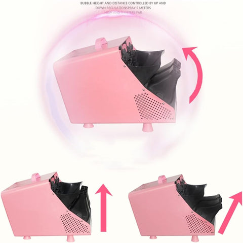 Automatic Bubble Blower Bubble Maker Adjustable Angle Remote Control Big Bubble Machine For Wedding And Stage Performance