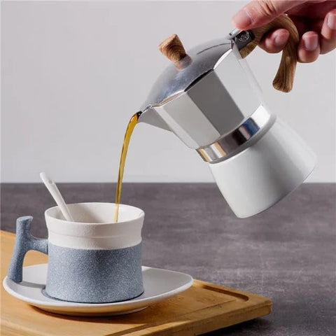 Olmecs Stovetop Espresso Maker Moka Pot (6cup)