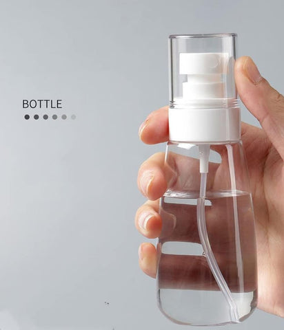 Willow 6pcs Small Spray Bottle, Travel Size Spray Bottles Refillable Fine Mist Hair Sprayer Cosmetic Liquid Container Plastic Spray Bottles for Perfume, Essential Oils, Toners (1oz/30ml / 60ml)