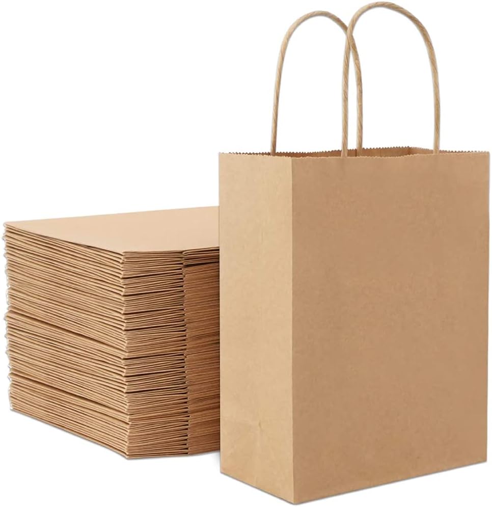 Willow 250 Pieces Kraft Paper Bags with Twisted Handle  33x34x18cm (250Pc / Box)