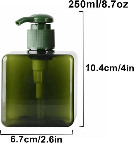 Willow 12Pc Manual soap Dispenser Plastic Lotion soap Bottle Container 250ml (12Pc Pack)
