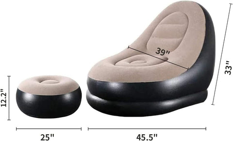 Inflatable Chair with Household air Pump,Air Sofa Inflatable Couch