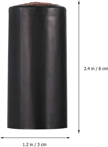 Willow Heat Shrink Capsules: 100Pcs Black Olive Bottle Seal Sleeves, Plastic Heat Shrink Wrap Caps for Olive Bottles
