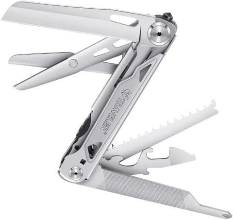 Stainless Steel Multi Tool Pliers – Heavy Duty Multitool with Knife, Saw, Screwdrivers & Wire Cutter - Survival Tool for Camping