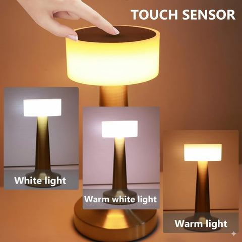 Olmecs Touch Sensor Bar Table Lamp, Portable Cordless Rechargeable