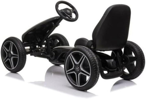 Techplus Go Kart for Kids, 4 Wheel Pedal Powered Racer Car, Pedal Go Kart with Music & Horn