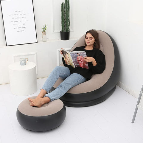 Inflatable Chair with Household air Pump,Air Sofa Inflatable Couch