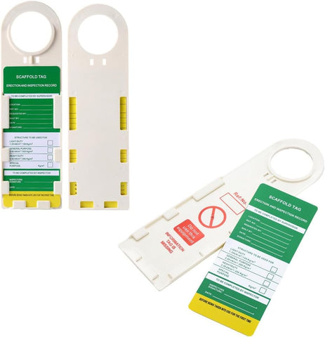 10 Pcs Scaffold Status Holder and Tags Scaffolding Safety Inspection Tags