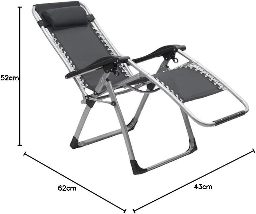 Olmecs Portable Folding Camping Chair Fishing Camping Chair (BLACK MESH WHITE FRAME)