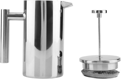 Olmecs French Press Coffee Maker, Sturdy Insulated Coffee Press, Stainless Steel Mini Camping Coffee Maker