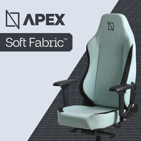 Navodesk APEX AIR, Ergonomic Gaming Chair (SOFT FABRIC - M, MINT GREEN)
