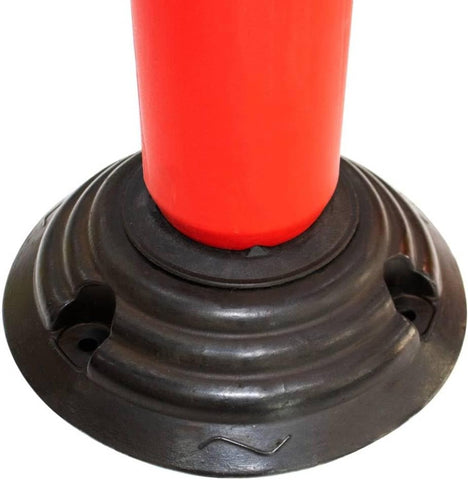 Olmecs Traffic Safety Plastic Delineator Post Red 76CM Flexible Warning Post