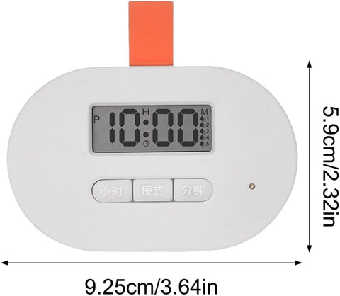Smart Pill Box - Three Compartment Pill Dispenser Silicone Buckle Travel Organizer | Portable Medicine Box with Alarm Clocks,