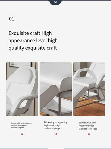 Folding Beauty Salon Massage Examination Bed - Tattoo Chair, Micro Beauty Body and Ciliary Bed