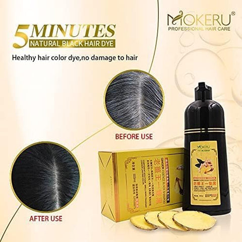 MOKERU GINGER BLACK Professional Oil Hair
