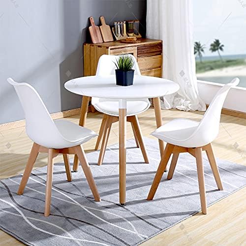 Olmecs Natural Wood Legs Mid Century Modern DSW Molded Shell Lounge Plastic Arm Chair