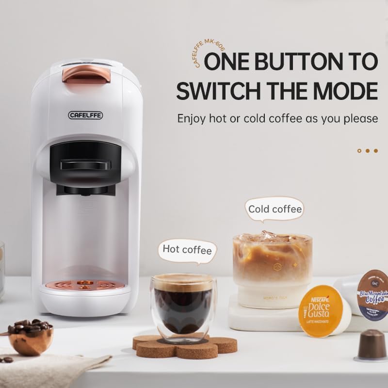 Cafelffe MK-606 5-in-1 Multi Capsule Coffee Machine with 7 Brew Size