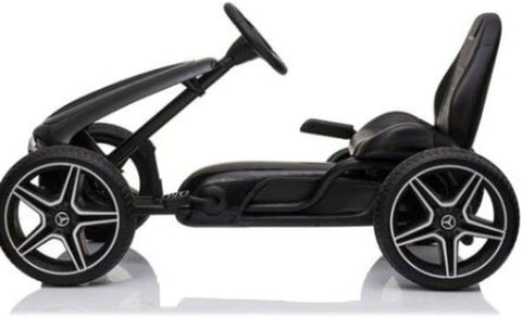 Techplus Go Kart for Kids, 4 Wheel Pedal Powered Racer Car, Pedal Go Kart with Music & Horn
